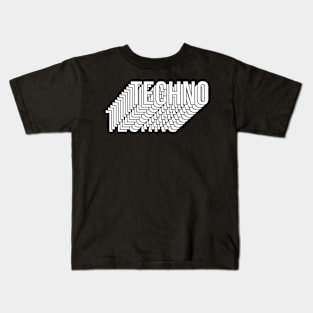 techno logo design Kids T-Shirt